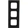 Busch-Jaeger afdekraam 3-voudig Axcent zwart mat (1723-275)