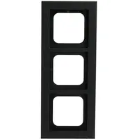 Busch-Jaeger afdekraam 3-voudig Axcent zwart mat (1723-275)