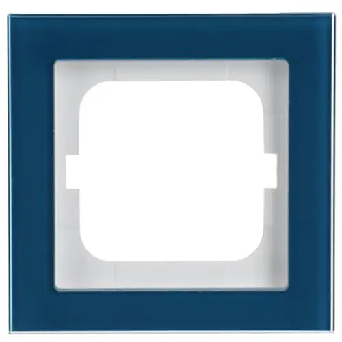 Busch-Jaeger afdekraam 1-voudig Axcent glas oceaan (1721-228) Busch-Jaeger afdekraam 1-voudig Axcent glas oceaan (1721-228)