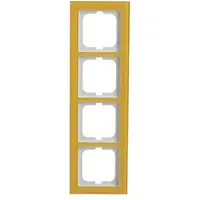 Busch-Jaeger afdekraam 4-voudig Axcent glas zon (1724-225)