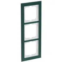 Busch-Jaeger afdekraam 3-voudig Axcent glas avocado (1723-226)