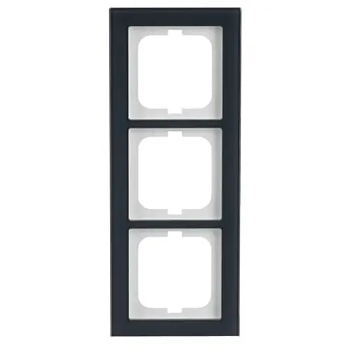 Busch-Jaeger afdekraam 3-voudig Axcent glas oester (1723-229)