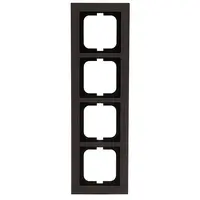 Busch-Jaeger afdekraam 4-voudig Axcent papier bruin (1724-243)