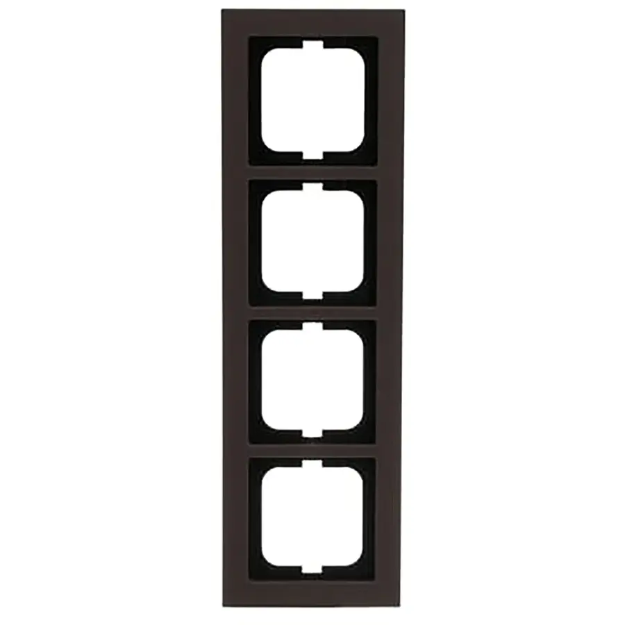 Busch-Jaeger afdekraam 4-voudig Axcent papier bruin (1724-243)