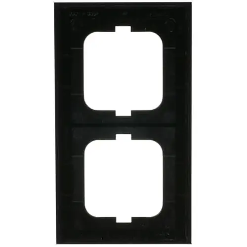 Busch-Jaeger afdekraam 2-voudig Axcent glas zwart (1722-245) Busch-Jaeger afdekraam 2-voudig Axcent glas zwart (1722-245)