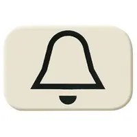 Busch-Jaeger impulsdrukker symbool bel opbouw AP plus creme (2525 KI)