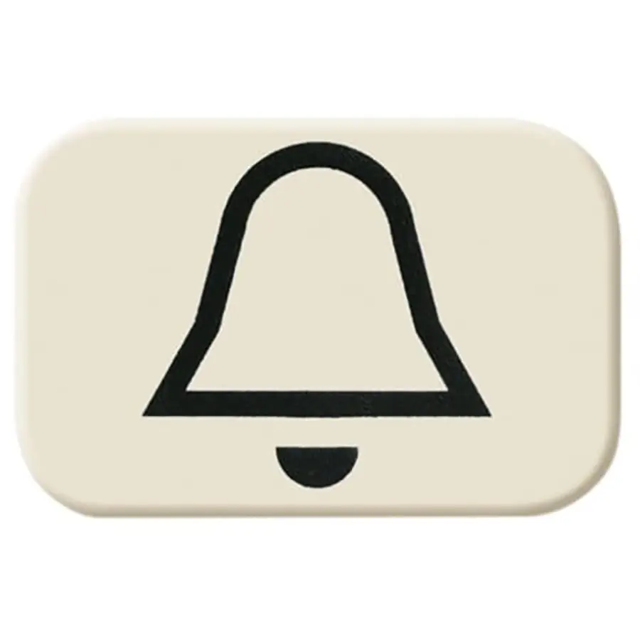 Busch-Jaeger impulsdrukker symbool bel opbouw AP plus creme (2525 KI)