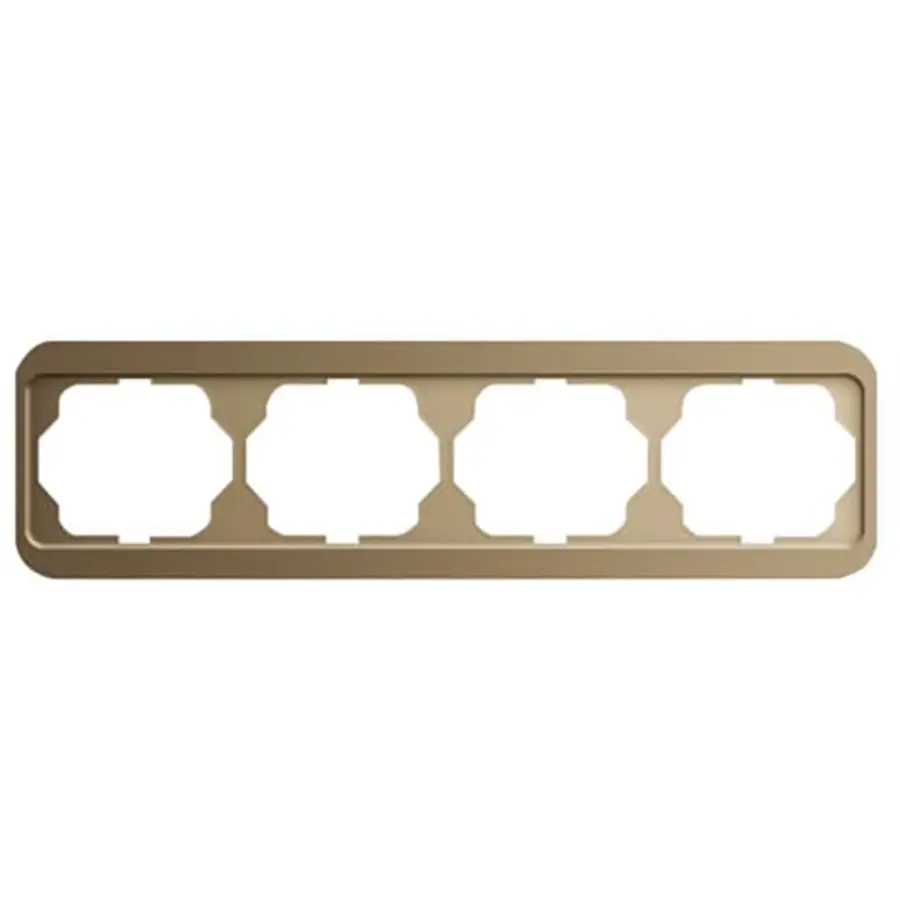 Busch-Jaeger afdekraam 4-voudig horizontaal Alpha Nea brons OP=OP (1724-21)