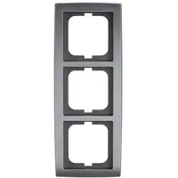 Busch-Jaeger afdekraam 3-voudig Solo mat-chroom (1723-80)