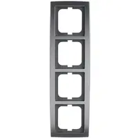 Busch-Jaeger afdekraam 4-voudig Solo mat-chroom (1724-80)