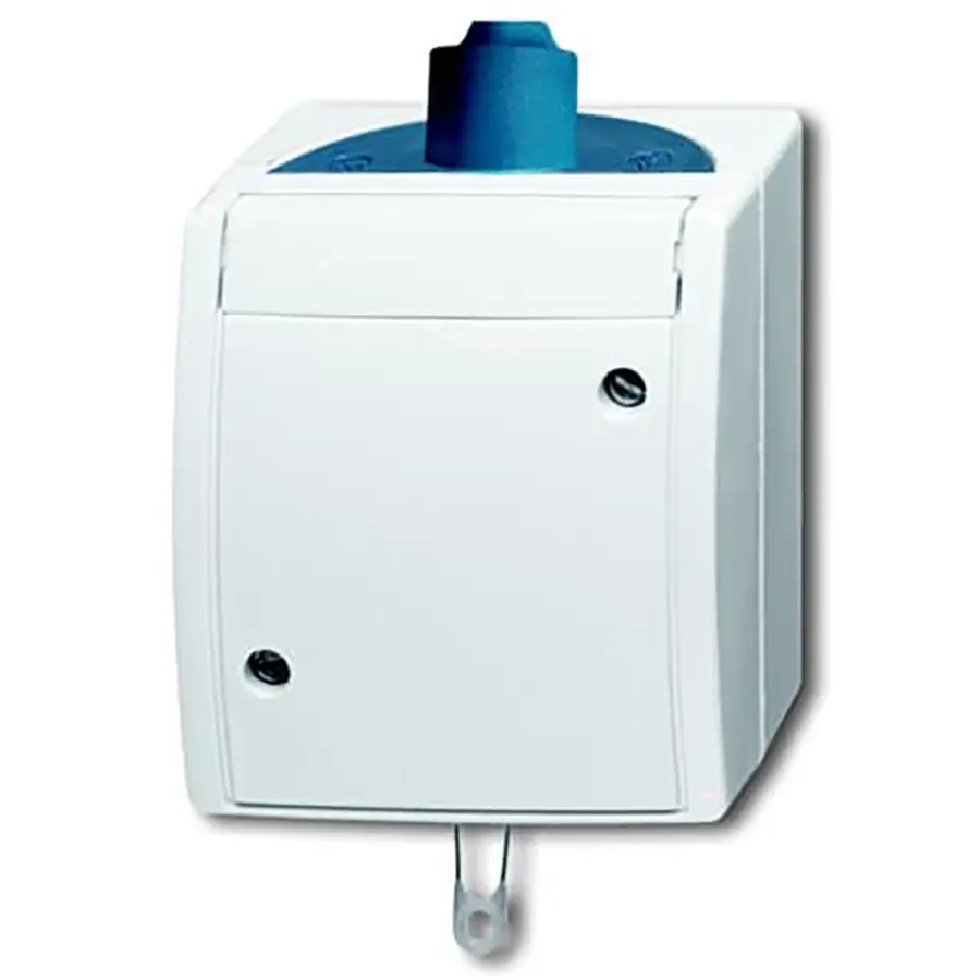 Busch-Jaeger trekschakelaar opbouw Ocean IP44 grijs/blauw (2610/6 W-53-503)