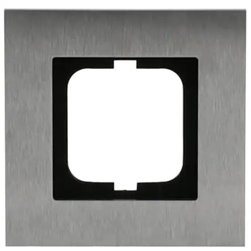 Busch-Jaeger afdekraam 1-voudig Carat edelstaal (1721-860)