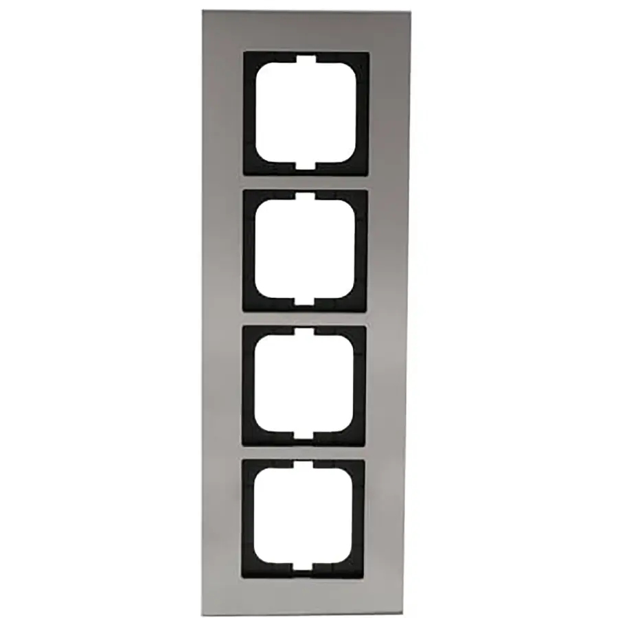 Busch-Jaeger afdekraam 4-voudig Carat edelstaal (1724-860)