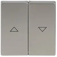 Busch-Jaeger bedieningswip voor jaloezieschakelaar Pure Stainless Steel (1785 JA-866)