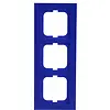 Busch-Jaeger Busch-Jaeger afdekraam 3-voudig Axcent blauw (1723-288) Busch-Jaeger Busch-Jaeger afdekraam 3-voudig Axcent blauw (1723-288)