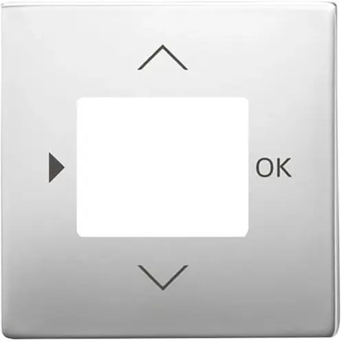 Busch-Jaeger centraalplaat timer/CO2/thermostaat Pure Stainless Steel (6435-866) Busch-Jaeger centraalplaat timer/CO2/thermostaat Pure Stainless Steel (6435-866)