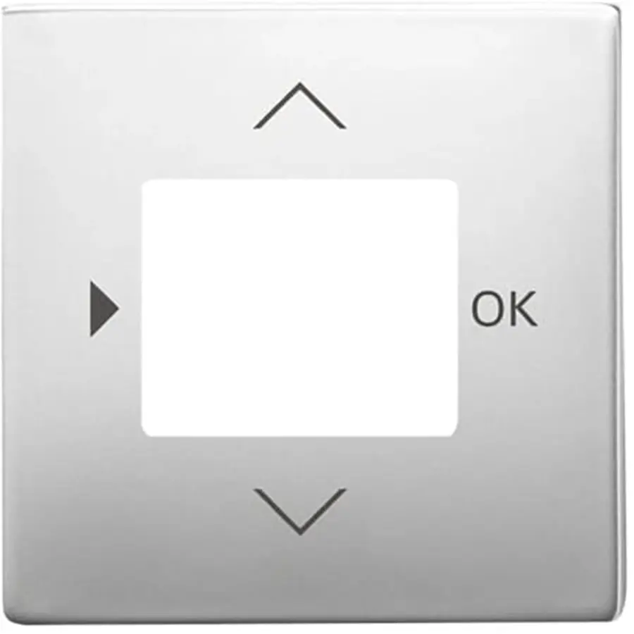 Busch-Jaeger centraalplaat timer/CO2/thermostaat Pure Stainless Steel (6435-866)