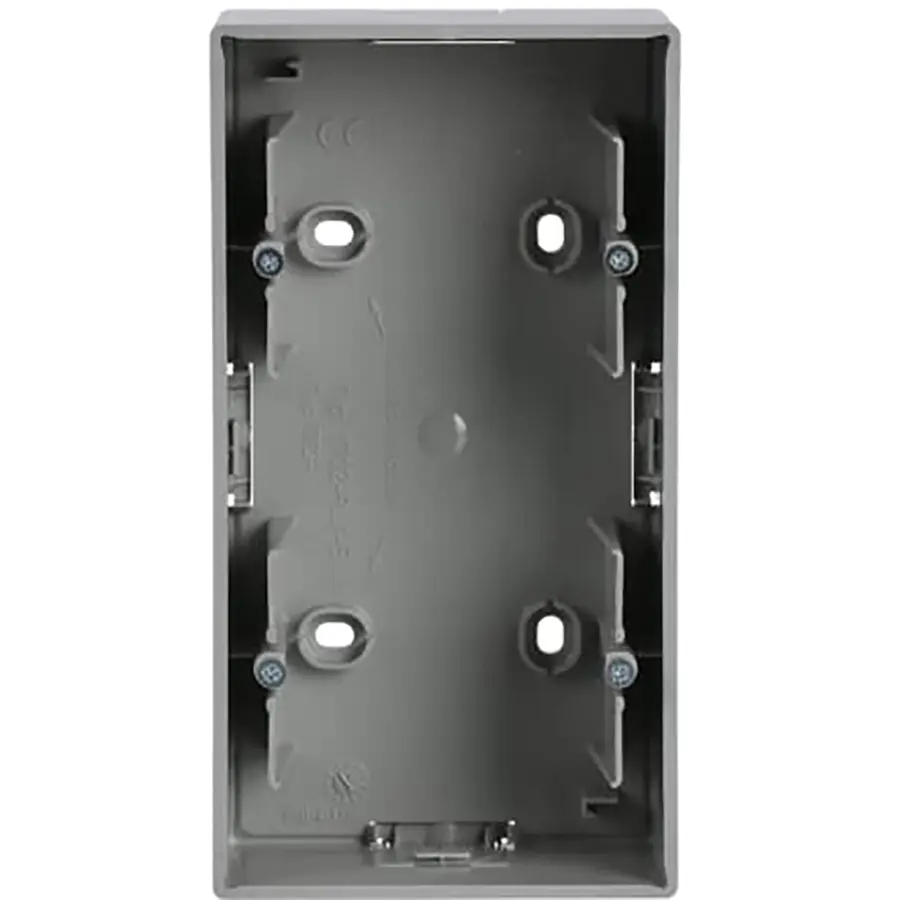 Busch-Jaeger opbouwbak 2-voudig Future Linear aluzilver (1702-83)