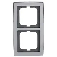 Busch-Jaeger afdekraam 2-voudig Solo chroom glans (1722-80G)