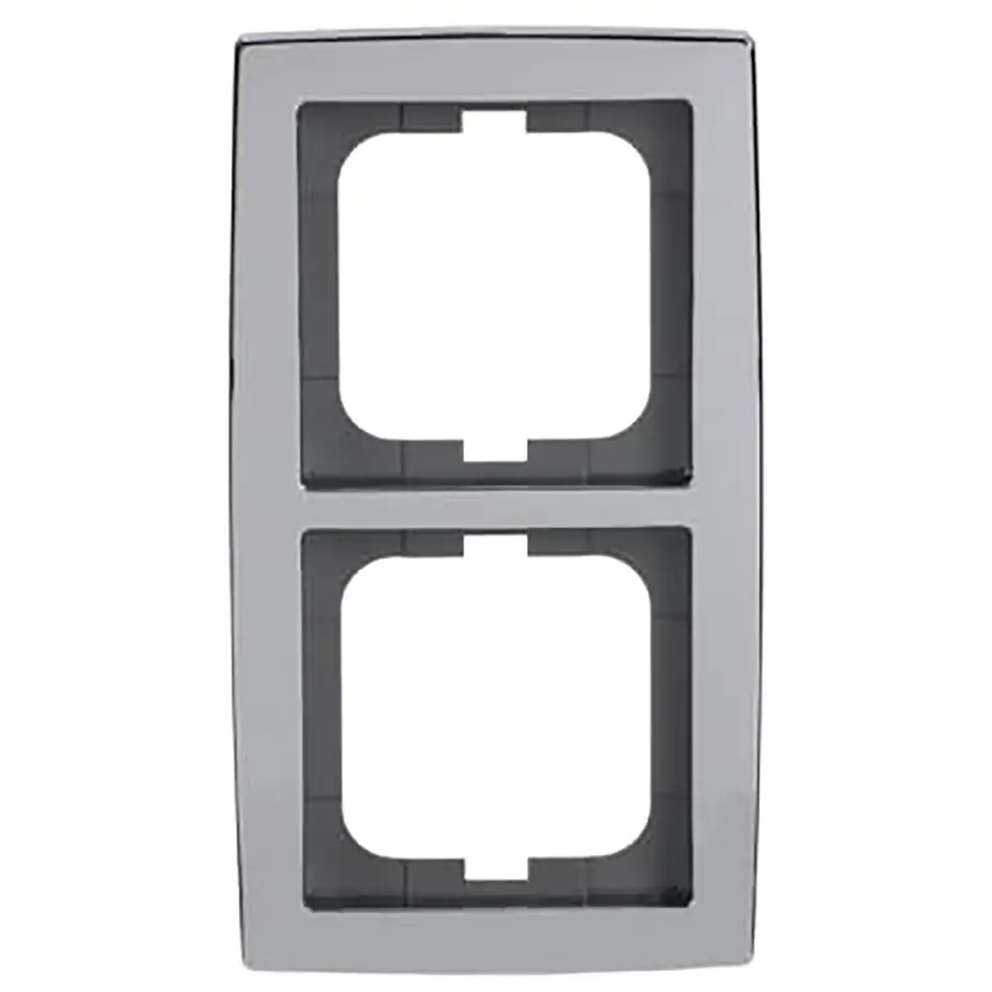 Busch-Jaeger afdekraam 2-voudig Solo chroom glans (1722-80G)