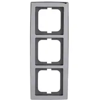 Busch-Jaeger afdekraam 3-voudig Solo chroom glans (1723-80G)