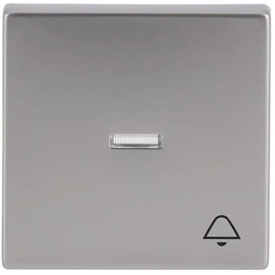 Busch-Jaeger schakelwip met controlevenster en symbool bel Future Linear Pure Stainless Steel (1789 KI-866)