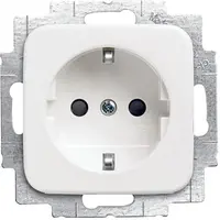 Busch-Jaeger wandcontactdoos randaarde Safety+ met LED-oriëntatieverlichting Reflex SI (20 EUCBLI-214)