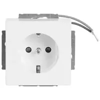 Busch-Jaeger wandcontactdoos randaarde kindveilig met orientatieverlichting Future Linear studiowit glans (20 EUCBLI-84)