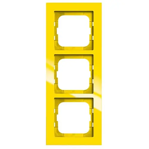 Busch-Jaeger afdekraam 3-voudig Axcent geel (1723-285)