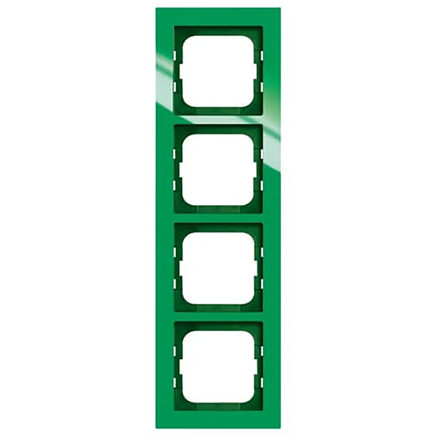 Busch-Jaeger afdekraam 4-voudig Axcent groen (1724-286)