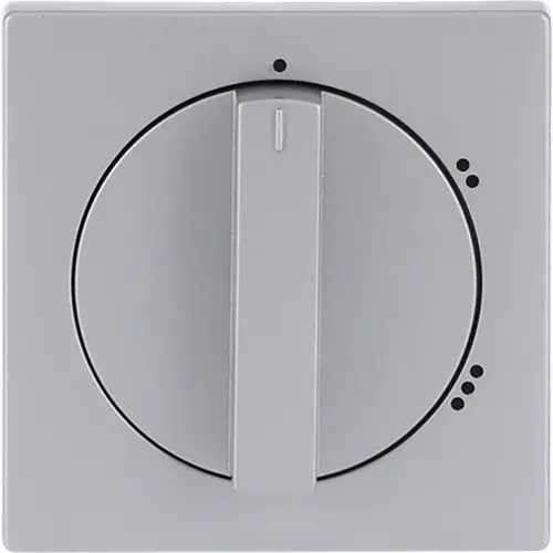 Busch-Jaeger draaiknop driestandenschakelaar Future Linear aluzilver mat (2542 DR/02-83)