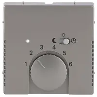 Busch-Jaeger centraalplaat kamerthermostaat Pure Stainless Steel (1795-866)