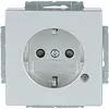 Busch-Jaeger wandcontactdoos randaarde Safety+ met LED-controleverlichting Future Linear aluzilver (20 EUCBL-83) Busch-Jaeger wandcontactdoos randaarde Safety+ met LED-controleverlichting Future Linear aluzilver (20 EUCBL-83)