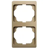 Busch-Jaeger afdekraam 2-voudig verticaal Alpha Exclusive brons OP=OP (1732 KA-21)