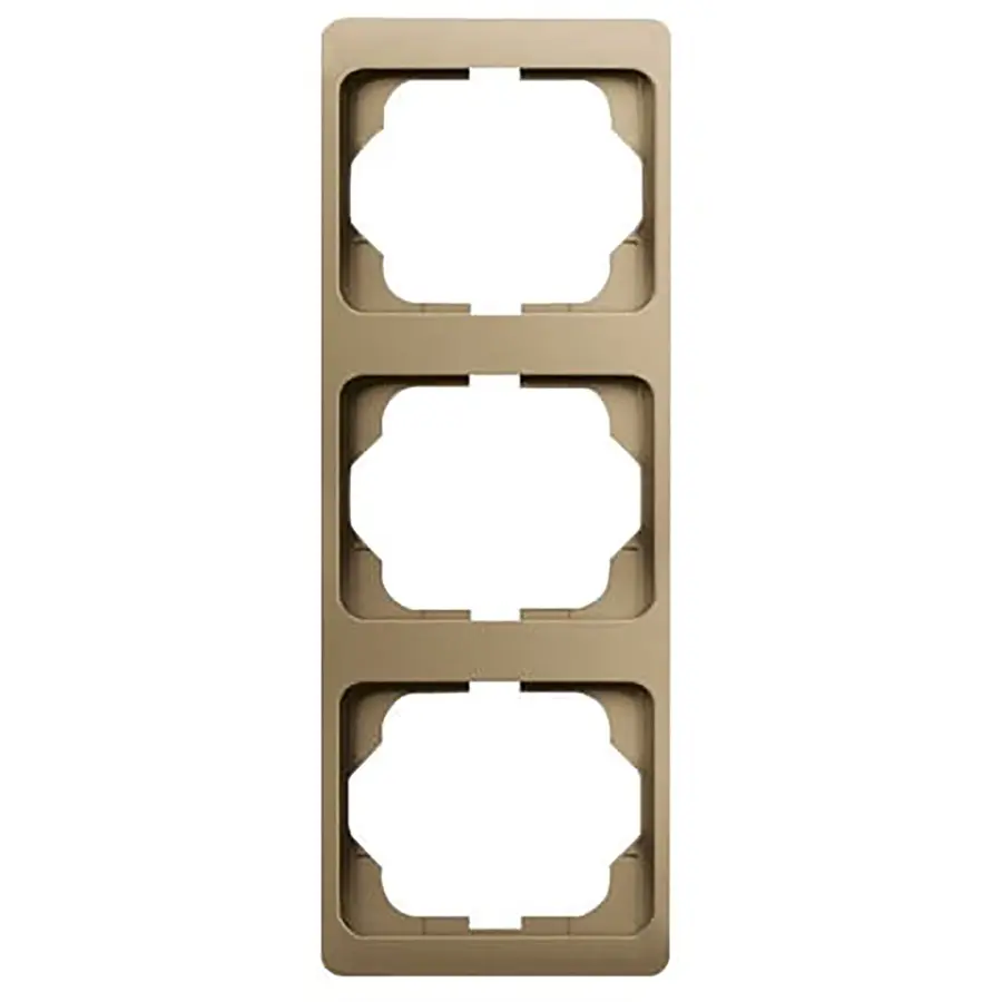 Busch-Jaeger afdekraam 3-voudig verticaal Alpha Exclusive brons OP=OP (1733 KA-21)