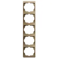 Busch-Jaeger afdekraam 5-voudig verticaal Alpha Exclusive brons OP=OP (1735 KA-21)