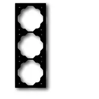 Busch-Jaeger afdekraam 3-voudig Impuls zwart mat OP=OP (1723-775)