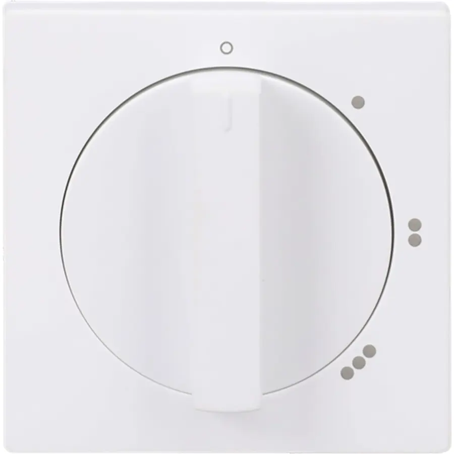 Busch-Jaeger draaiknop driestandenschakelaar met nulstand Future Linear studiowit mat (2542 DR/01-884)