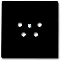 Busch-Jaeger centraalplaat voor telefoonstekker 4-pens zwart mat (2767-885-503)