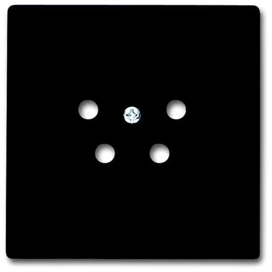 Busch-Jaeger centraalplaat voor telefoonstekker 4-pens zwart mat (2767-885-503)