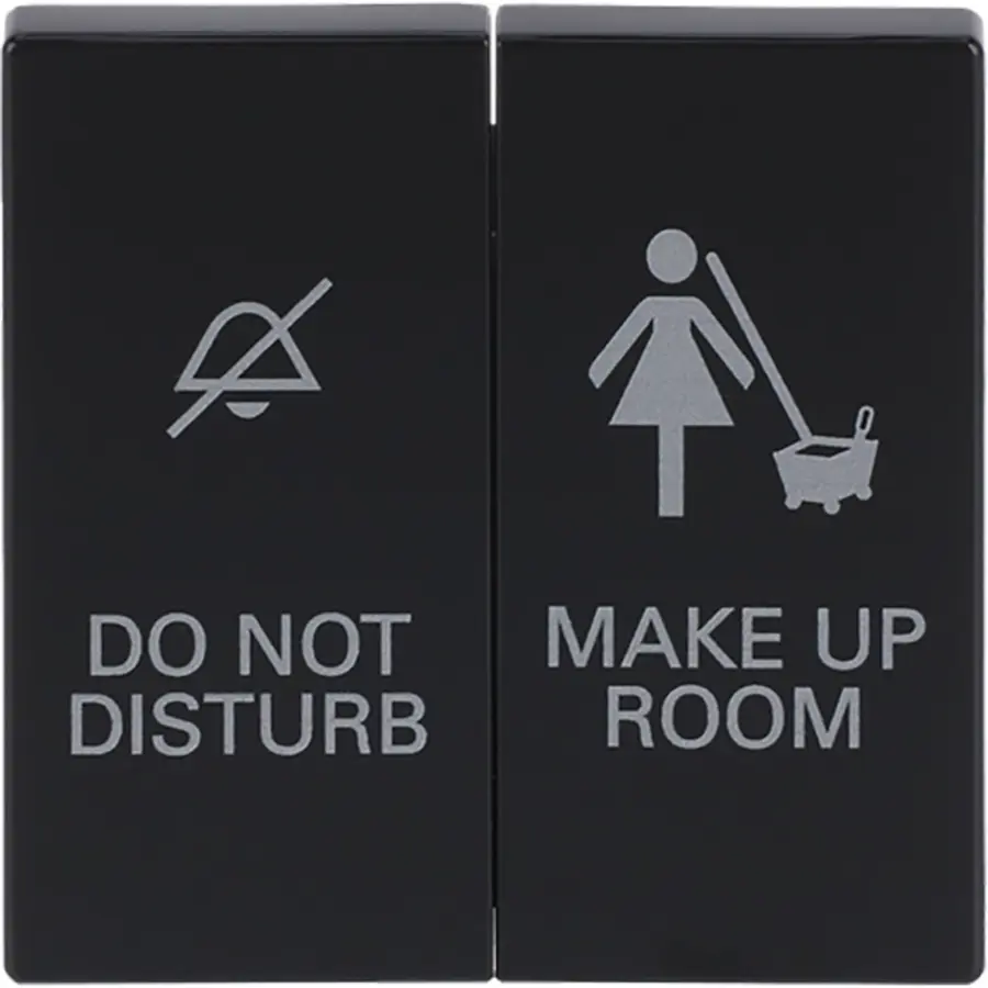 Busch-Jaeger schakelwip 2-voudig do not disturb - make up room antraciet glans (1785/11-81)