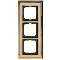 Busch-Jaeger afdekraam 3-voudig Dynasty messing decor creme (1723-836)