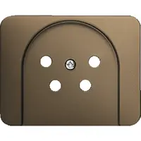 Busch-Jaeger centraalplaat telefoon KPN 4-polig Alpha brons OP=OP (2767-21-500)