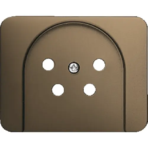 Busch-Jaeger centraalplaat telefoon KPN 4-polig Alpha brons OP=OP (2767-21-500)