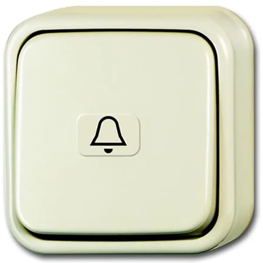 Busch-Jaeger wip-impulsdrukker wissel 1-polig opbouw AP plus creme (2621APKI206/11-503)