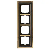 Busch-Jaeger afdekraam 4-voudig Dynasty messing antiek decor antraciet (1724-843)