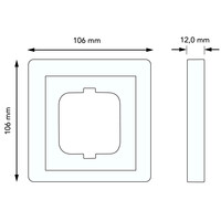 Busch-Jaeger afdekraam 1-voudig Dynasty messing creme (1721-838)
