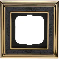 Busch-Jaeger afdekraam 1-voudig Dynasty messing decor antraciet (1721-833)