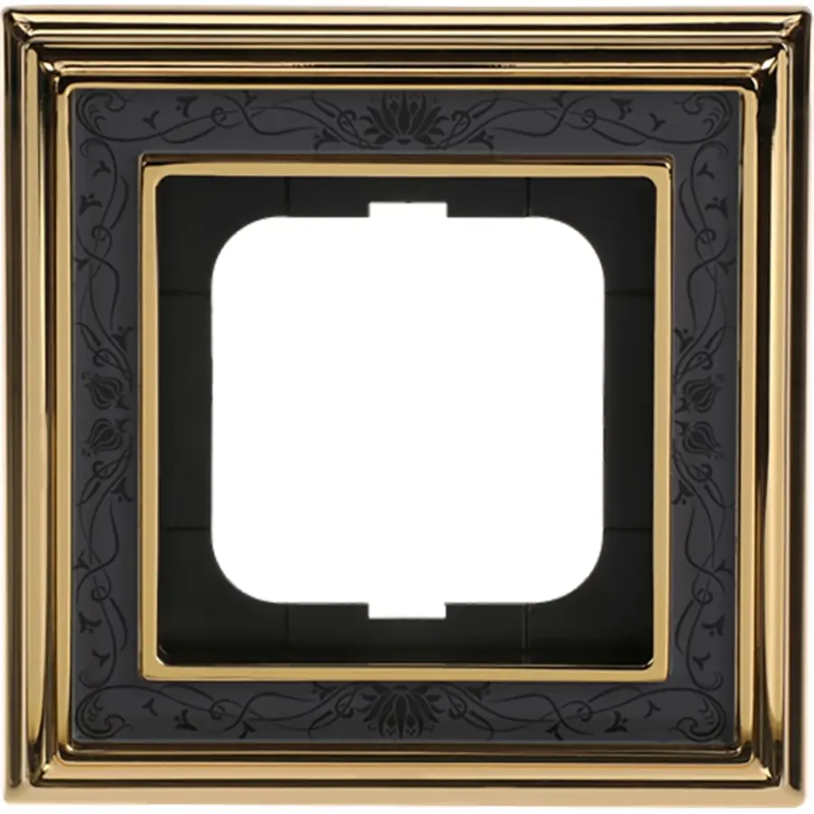 Busch-Jaeger afdekraam 1-voudig Dynasty messing decor antraciet (1721-833)