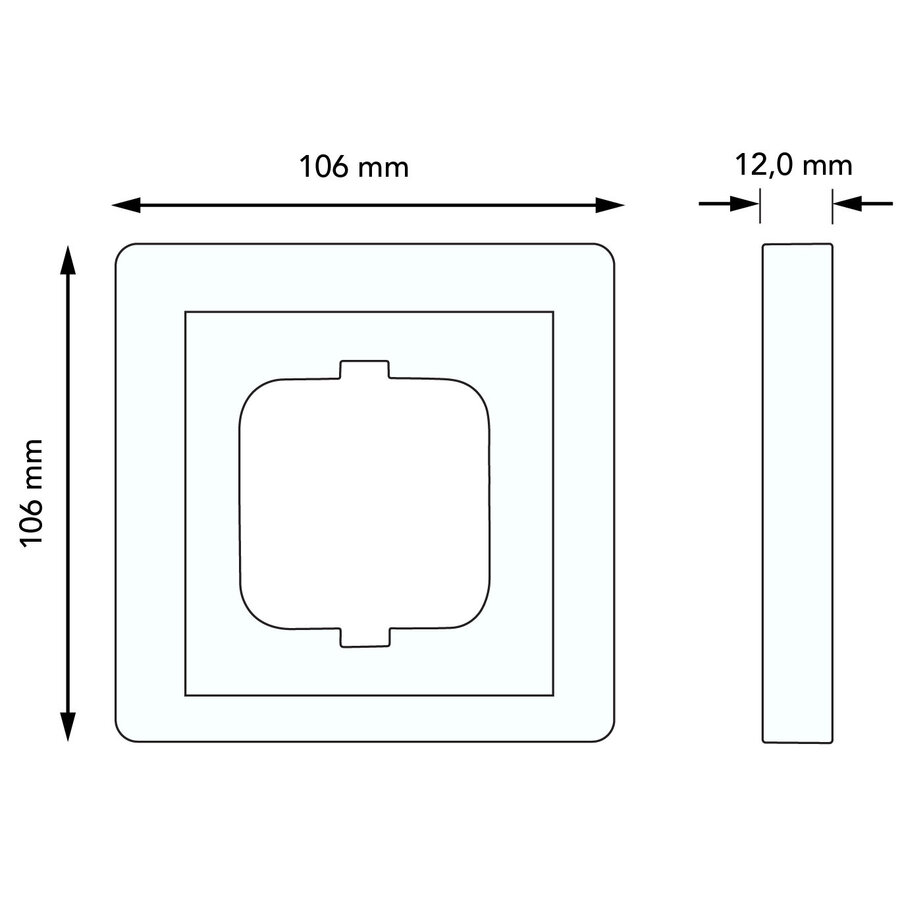 Busch-Jaeger afdekraam 1-voudig Dynasty messing decor antraciet (1721-833)